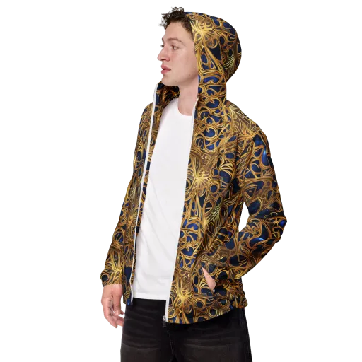 Astral Filigree on a Men's Windbreaker