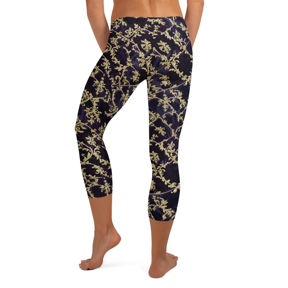 Velvet Versailles on Capri Leggings — Back