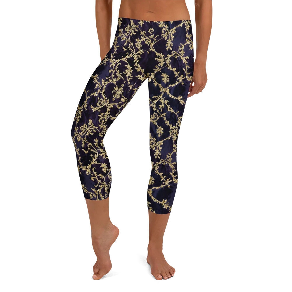 Velvet Versailles on Capri Leggings — Front