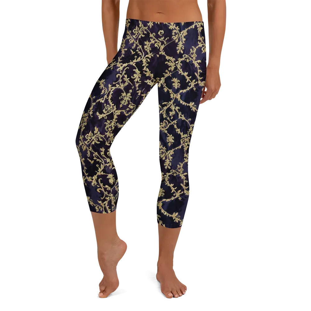 Velvet Versailles on Capri Leggings — Front