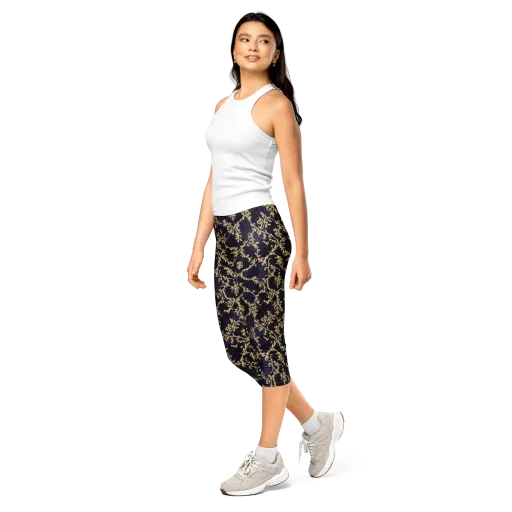 Velvet Versailles on a Capri Leggings