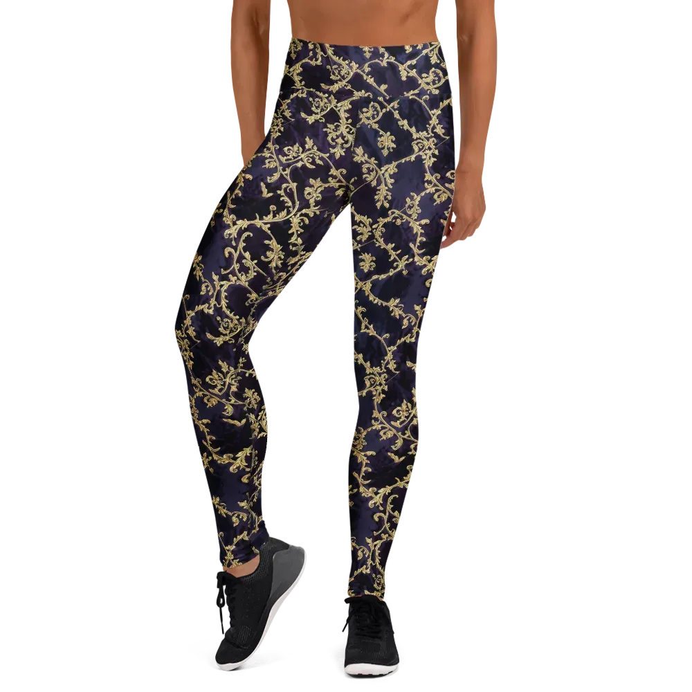 Velvet Versailles on Yoga Leggings — Front