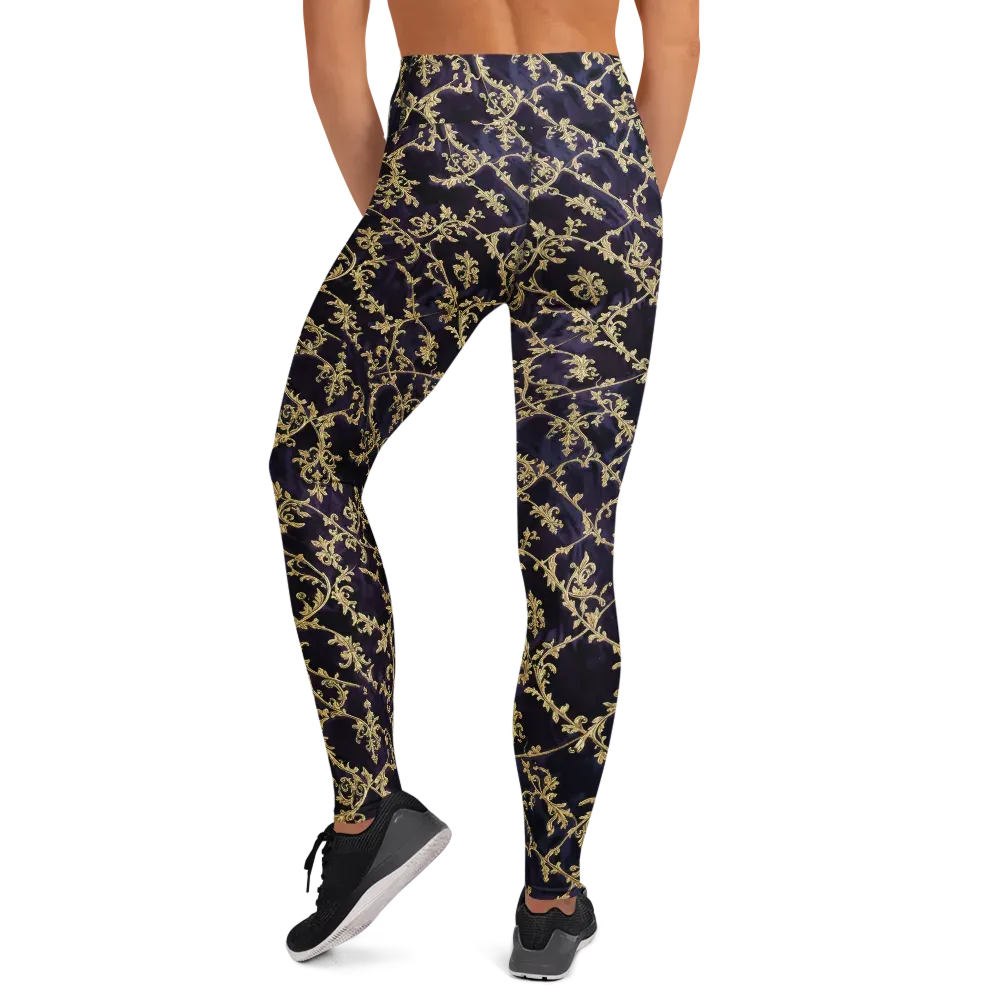 Velvet Versailles on Yoga Leggings — Back