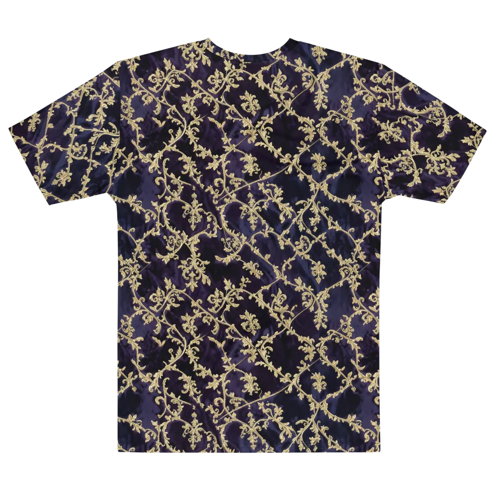 Velvet Versailles on Men's Cotton Crew Neck T-Shirt — Front print