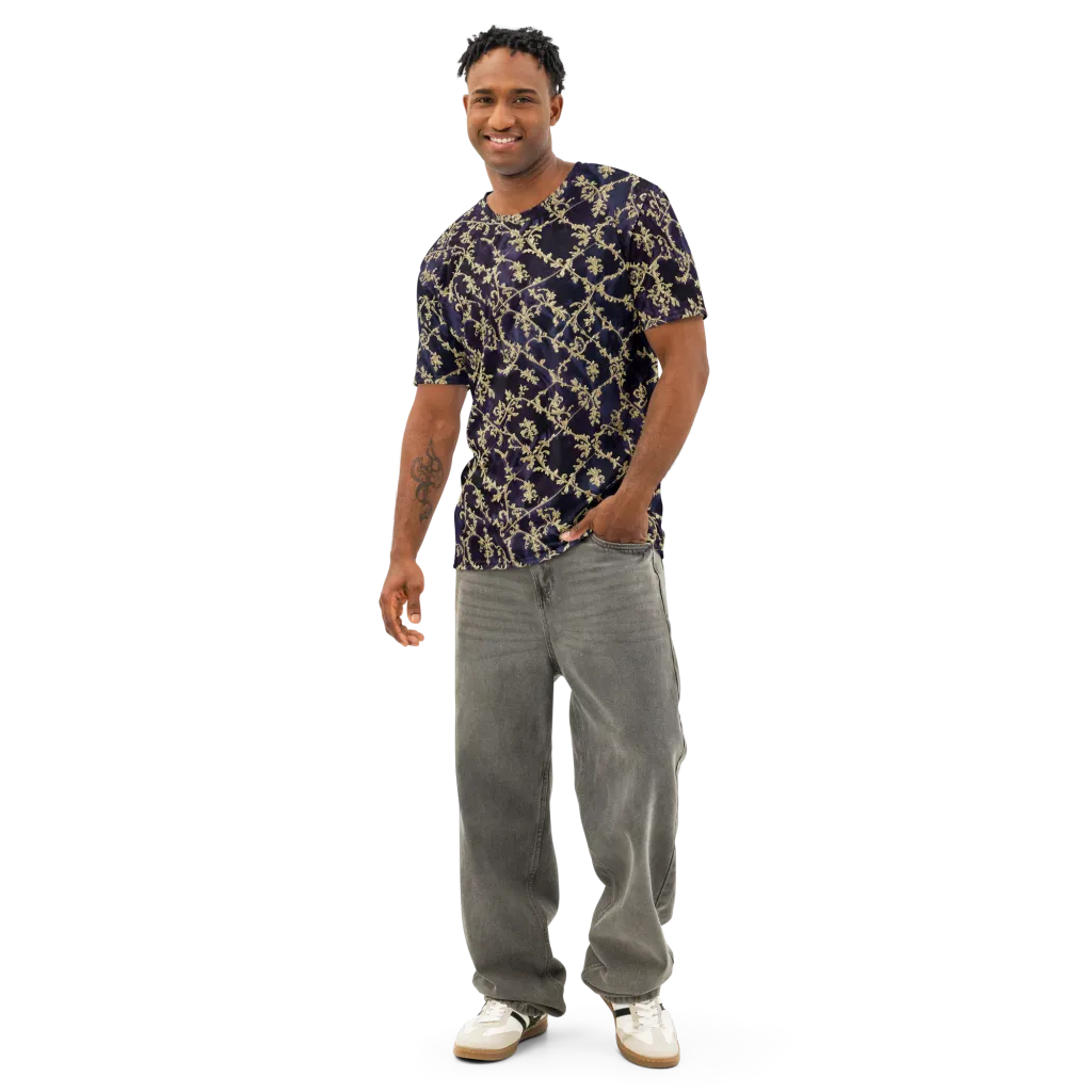Velvet Versailles on Men's Cotton Crew Neck T-Shirt — Front
