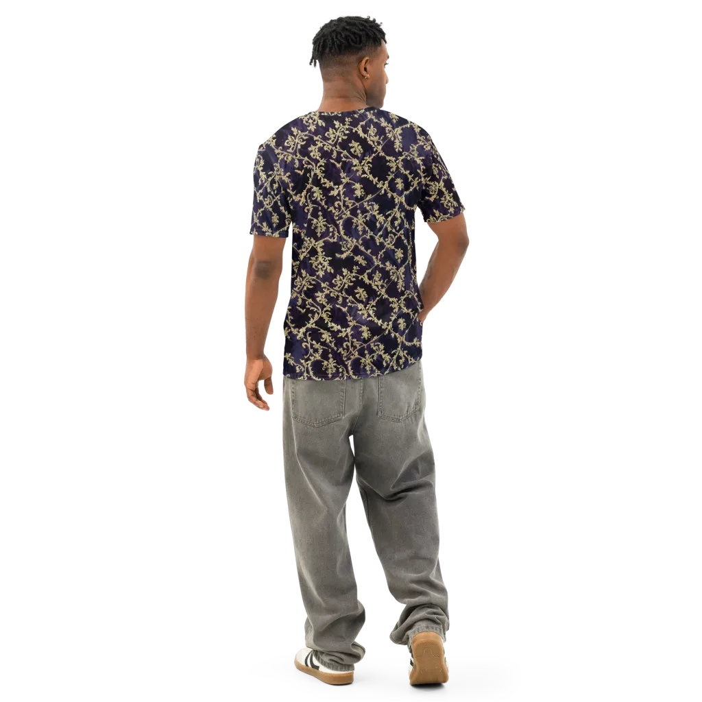 Velvet Versailles on Men's Cotton Crew Neck T-Shirt — Back