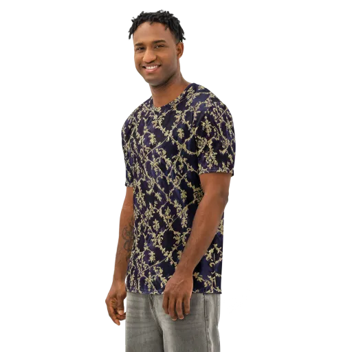 Velvet Versailles on a Men's Cotton Crew Neck T-Shirt