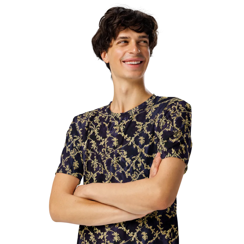 Velvet Versailles on Men's Crew Neck T-Shirt — Front print