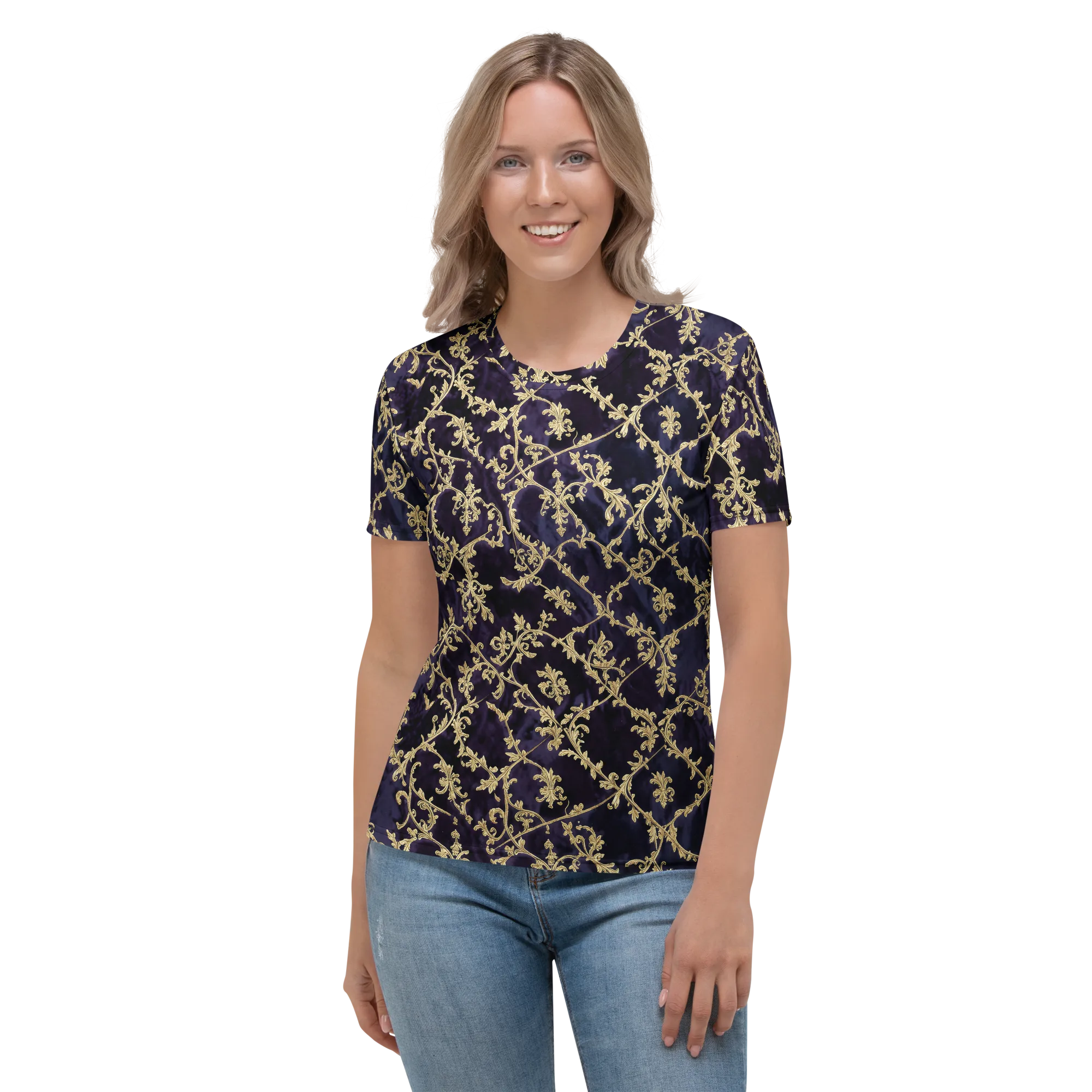 Velvet Versailles on Women's Crew Neck T-Shirt — Front