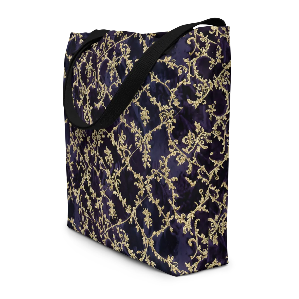 Velvet Versailles on Large Tote Bag W/ Pocket — Print file