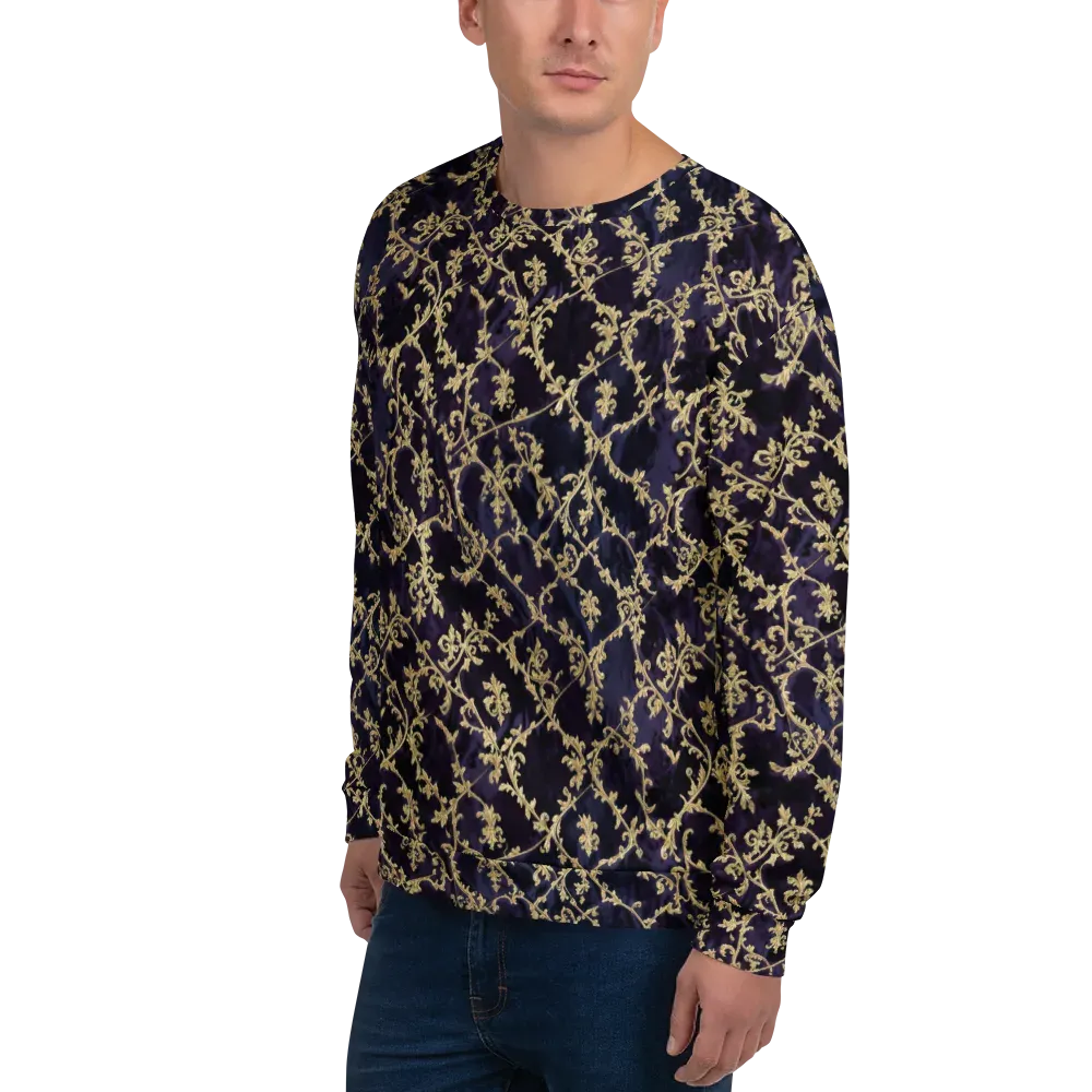 Velvet Versailles on Sweatshirt — Left Front
