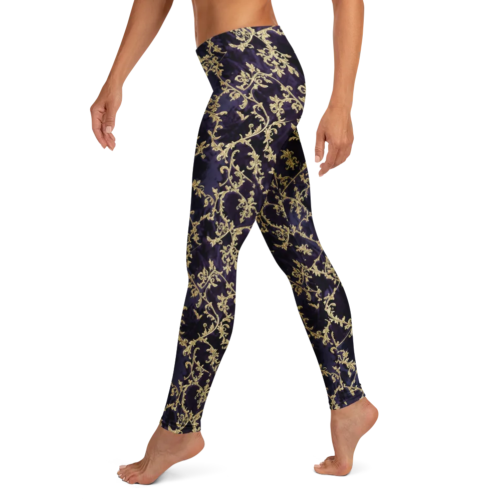Velvet Versailles on Leggings — Left