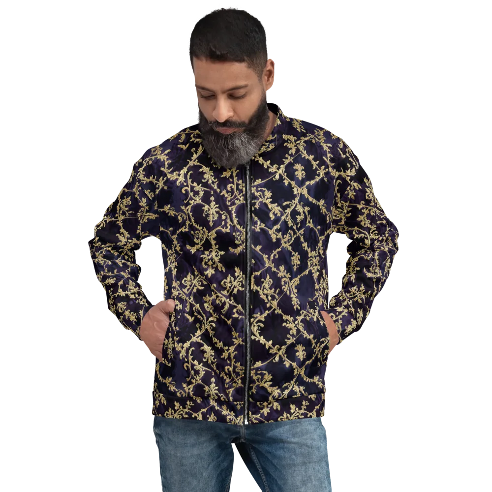 Velvet Versailles on Bomber Jacket — Back print