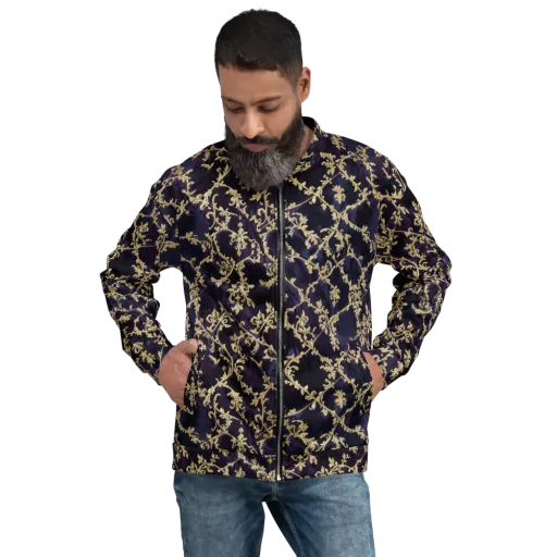 Velvet Versailles on a Bomber Jacket