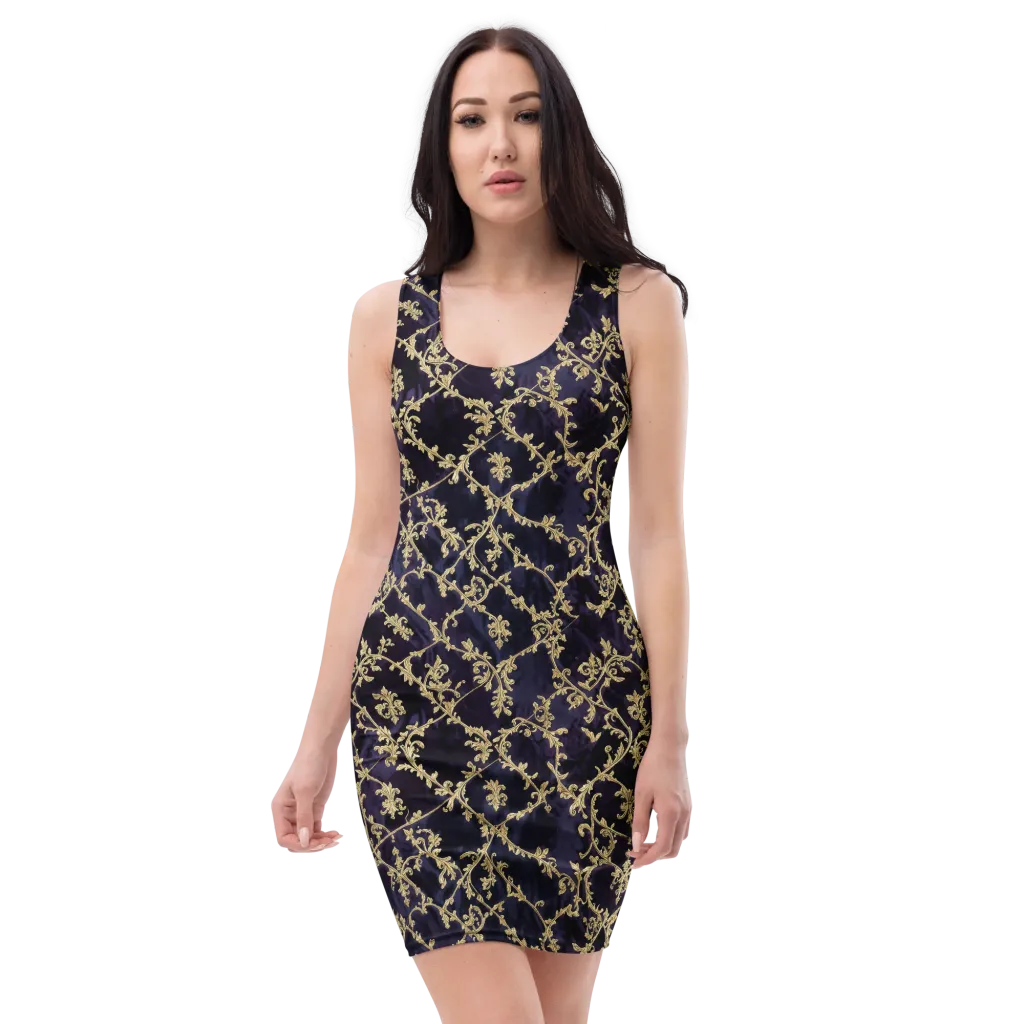 Velvet Versailles on Bodycon Dress — Front