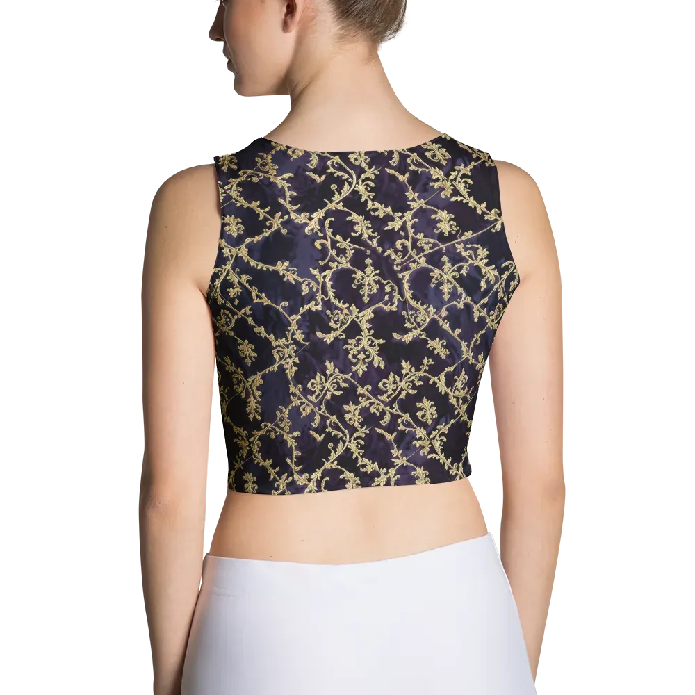 Velvet Versailles on Crop Top — Back