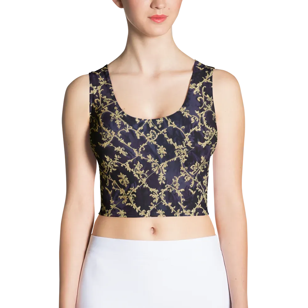 Velvet Versailles on Crop Top — Front