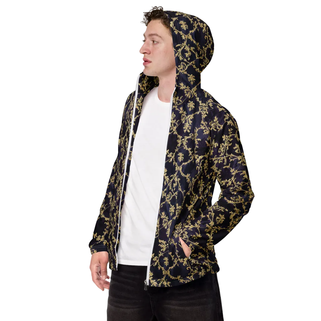 Velvet Versailles on Men's Windbreaker — Left Front