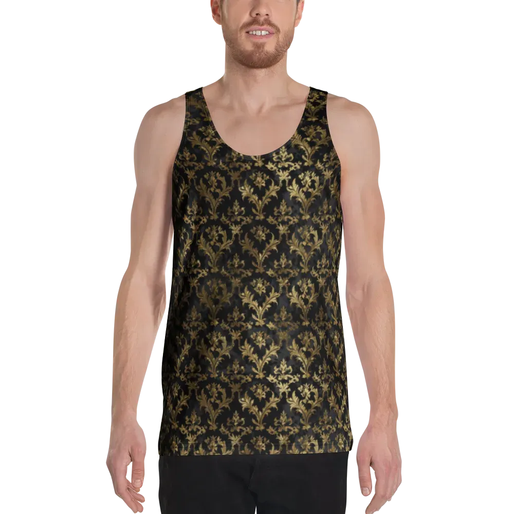 Gilded Damask on Men's Tank Top — Front