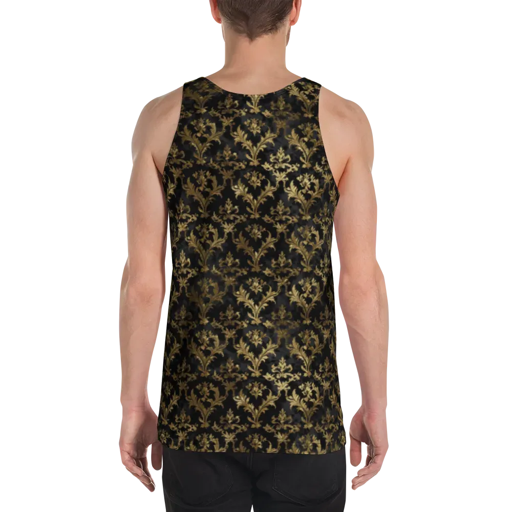 Gilded Damask on Men's Tank Top — Back