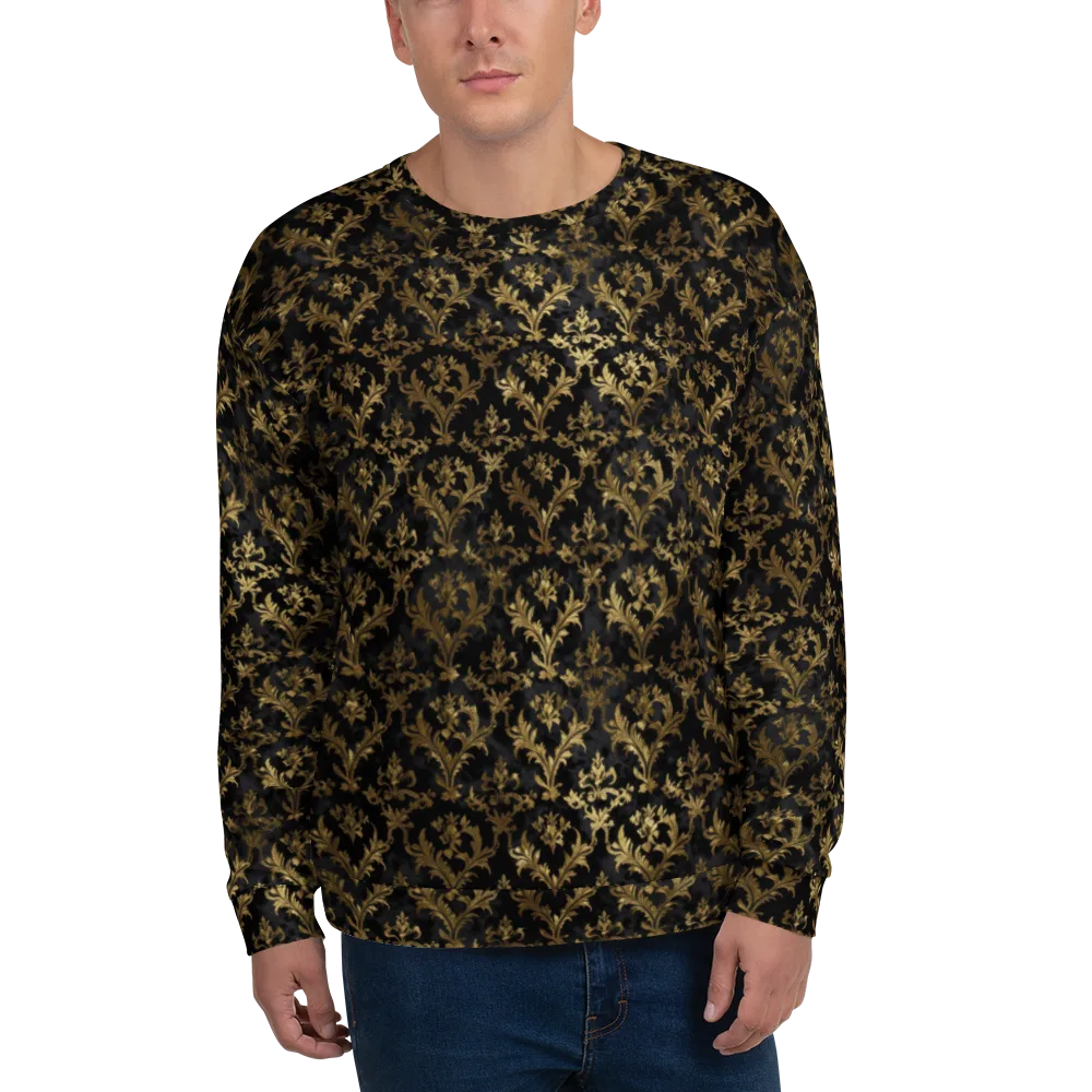 Gilded Damask on Sweatshirt — Front