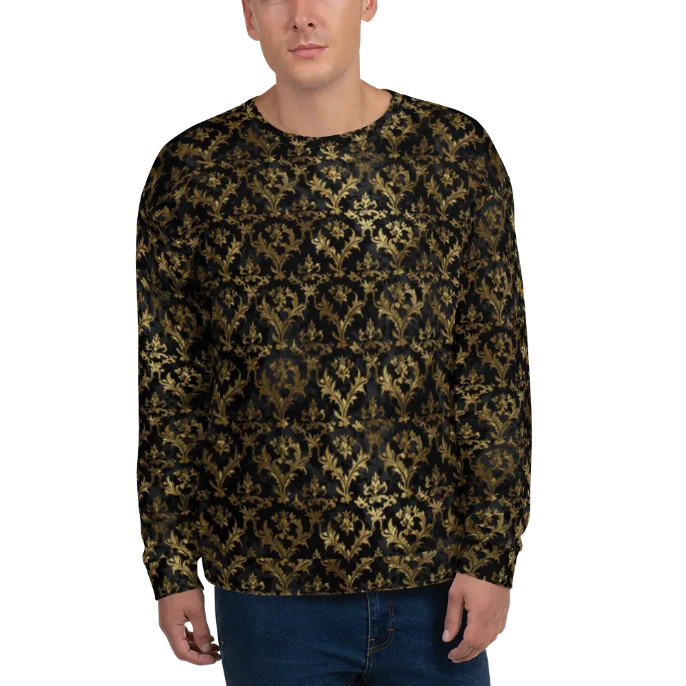 Gilded Damask on Sweatshirt — Front