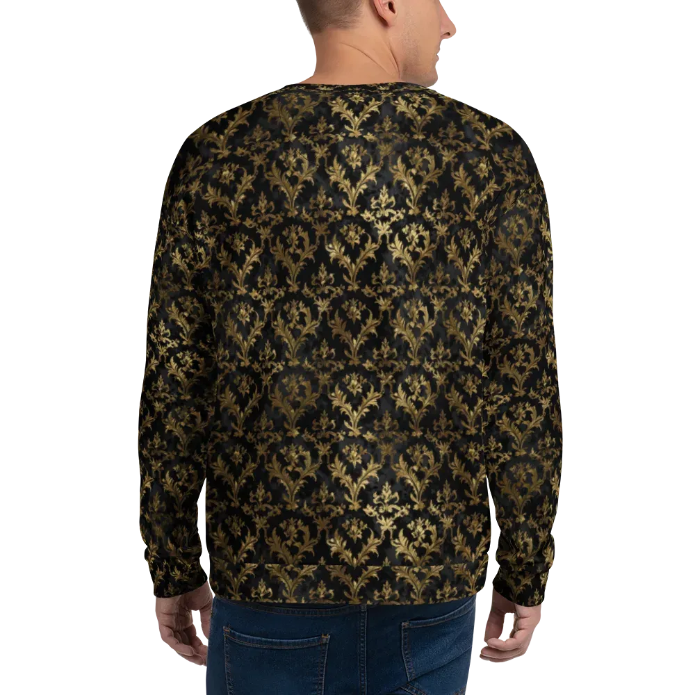 Gilded Damask on Sweatshirt — Back