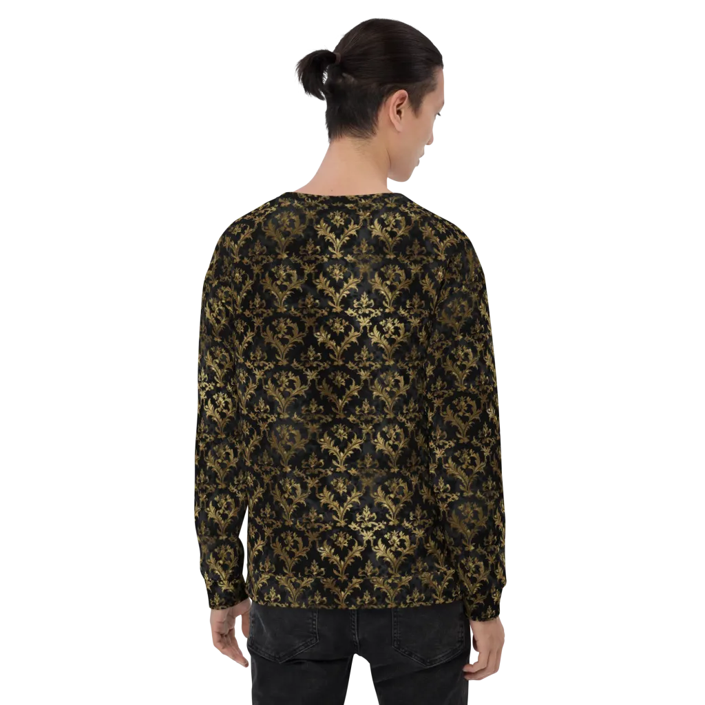 Gilded Damask on Sweatshirt — Back print