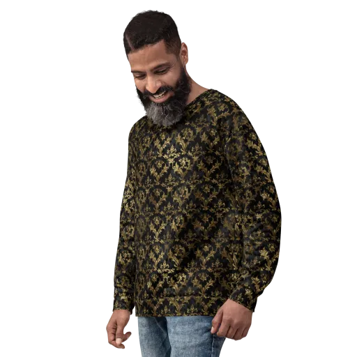 Gilded Damask on a Sweatshirt