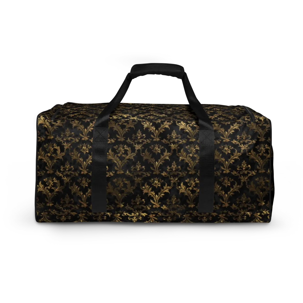 Gilded Damask on Duffle Bag — Back print