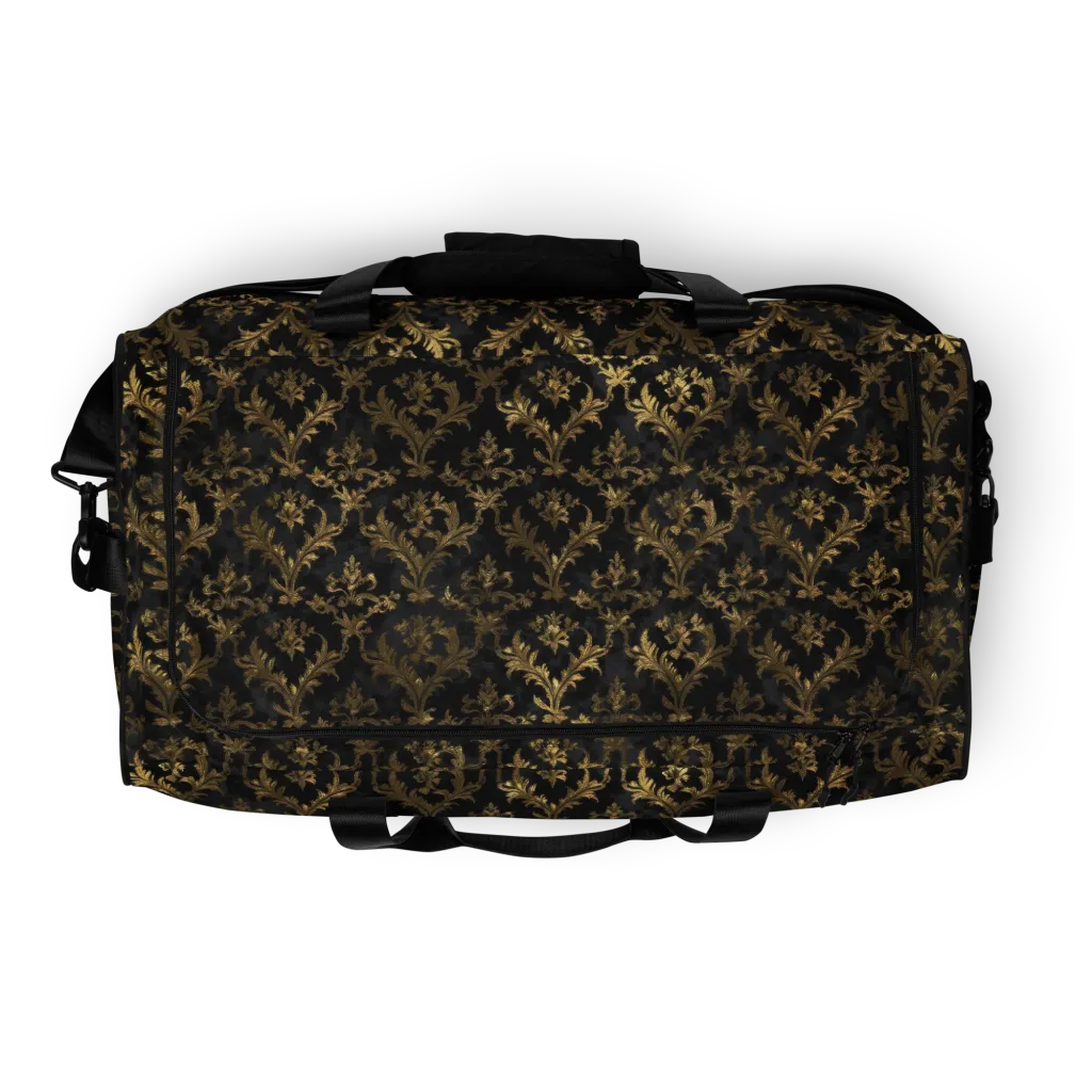 Gilded Damask on Duffle Bag — Top print