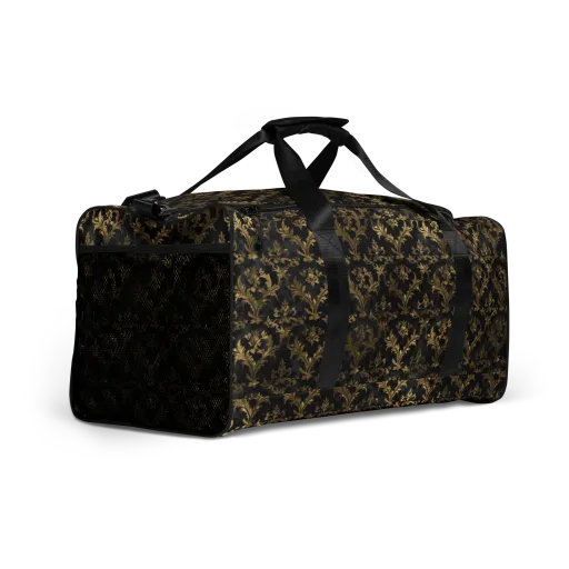 Gilded Damask on a Duffle Bag