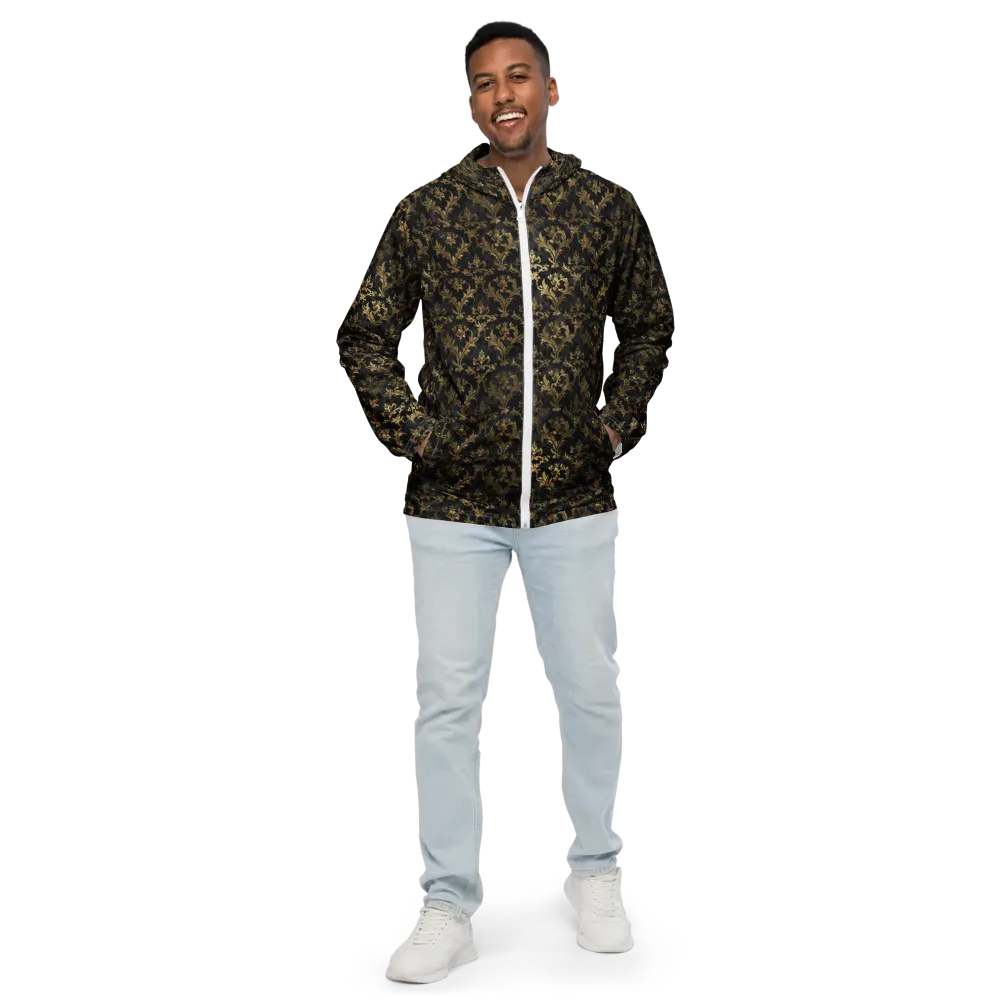 Gilded Damask on Men's Windbreaker — Front