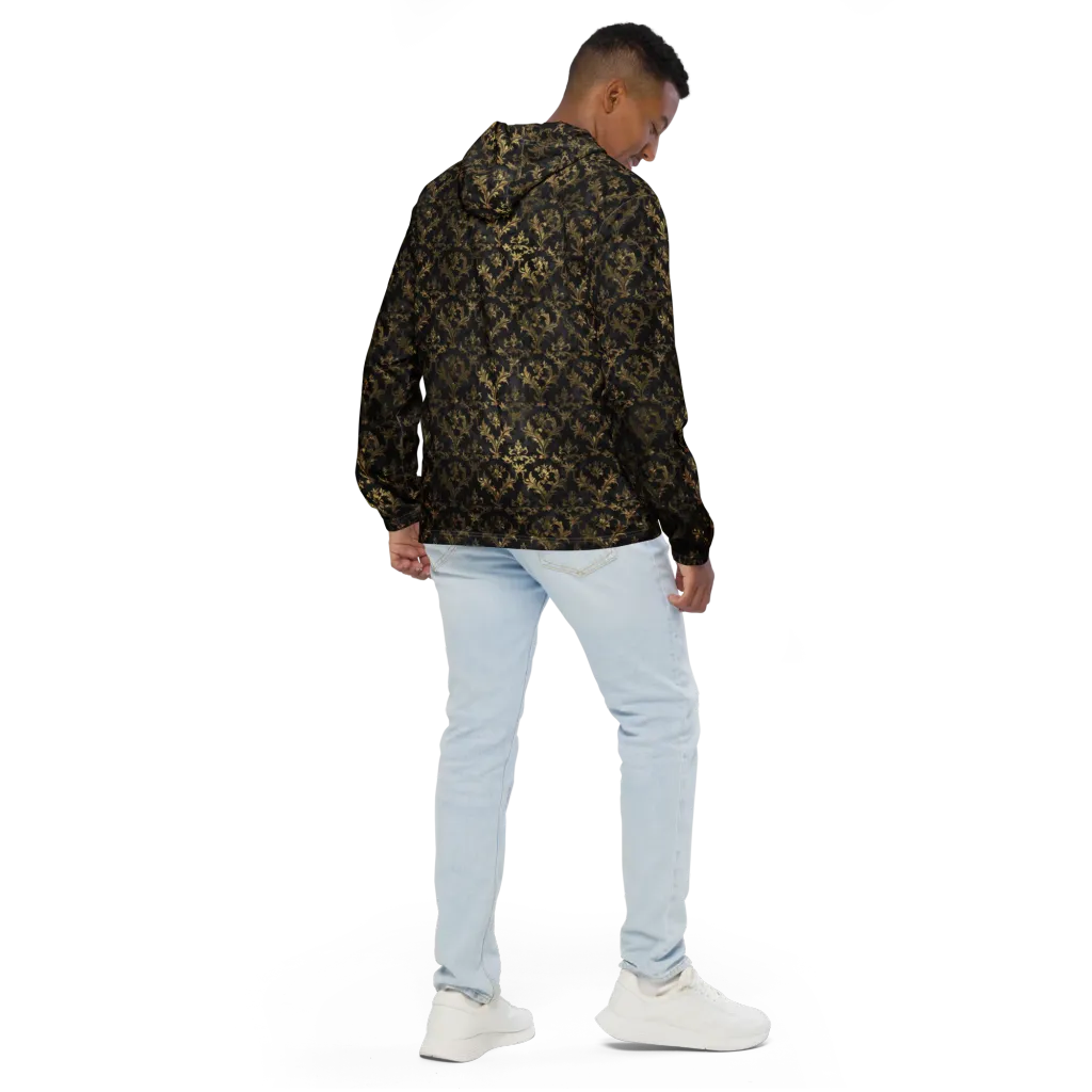 Gilded Damask on Men's Windbreaker — Back