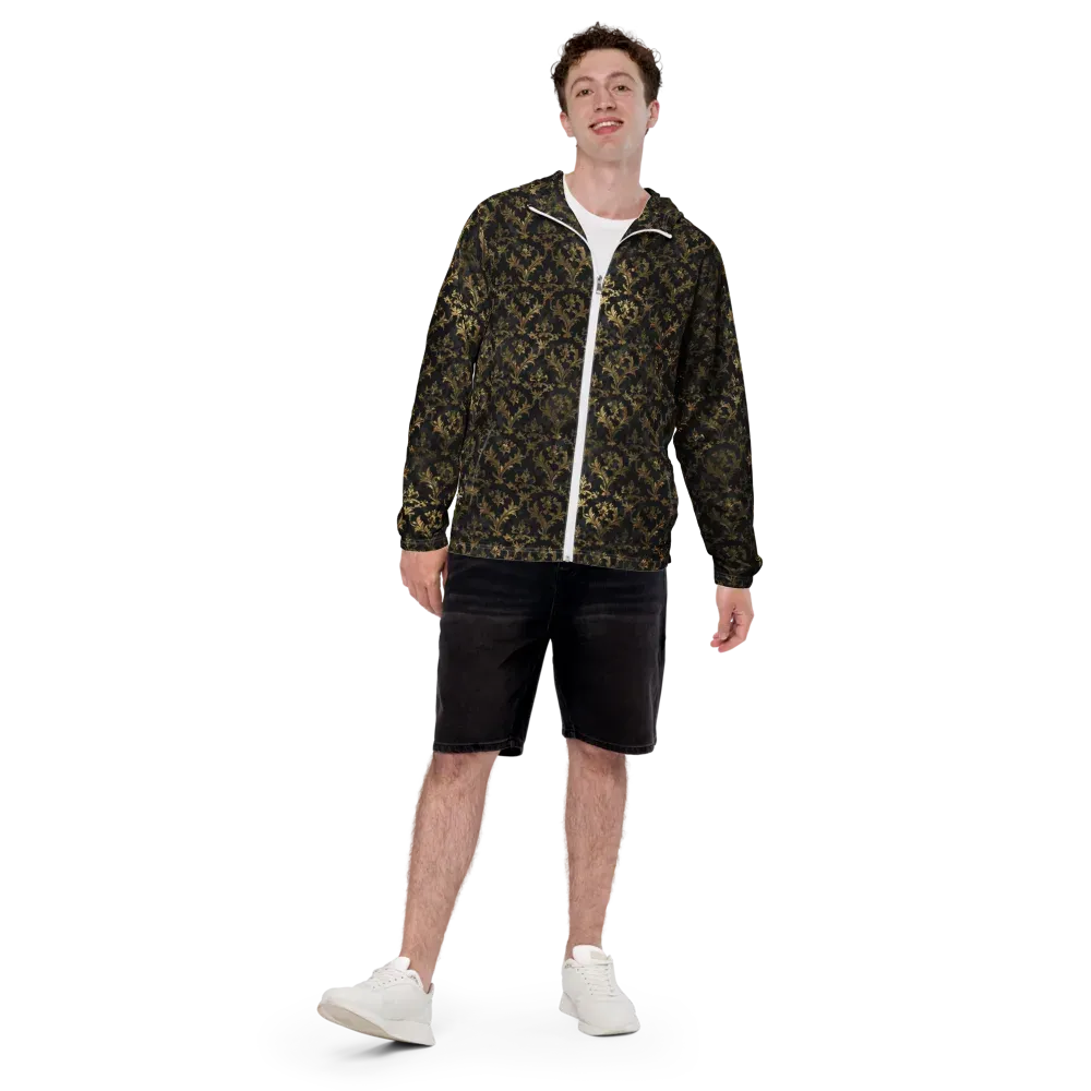 Gilded Damask on Men's Windbreaker — Back print