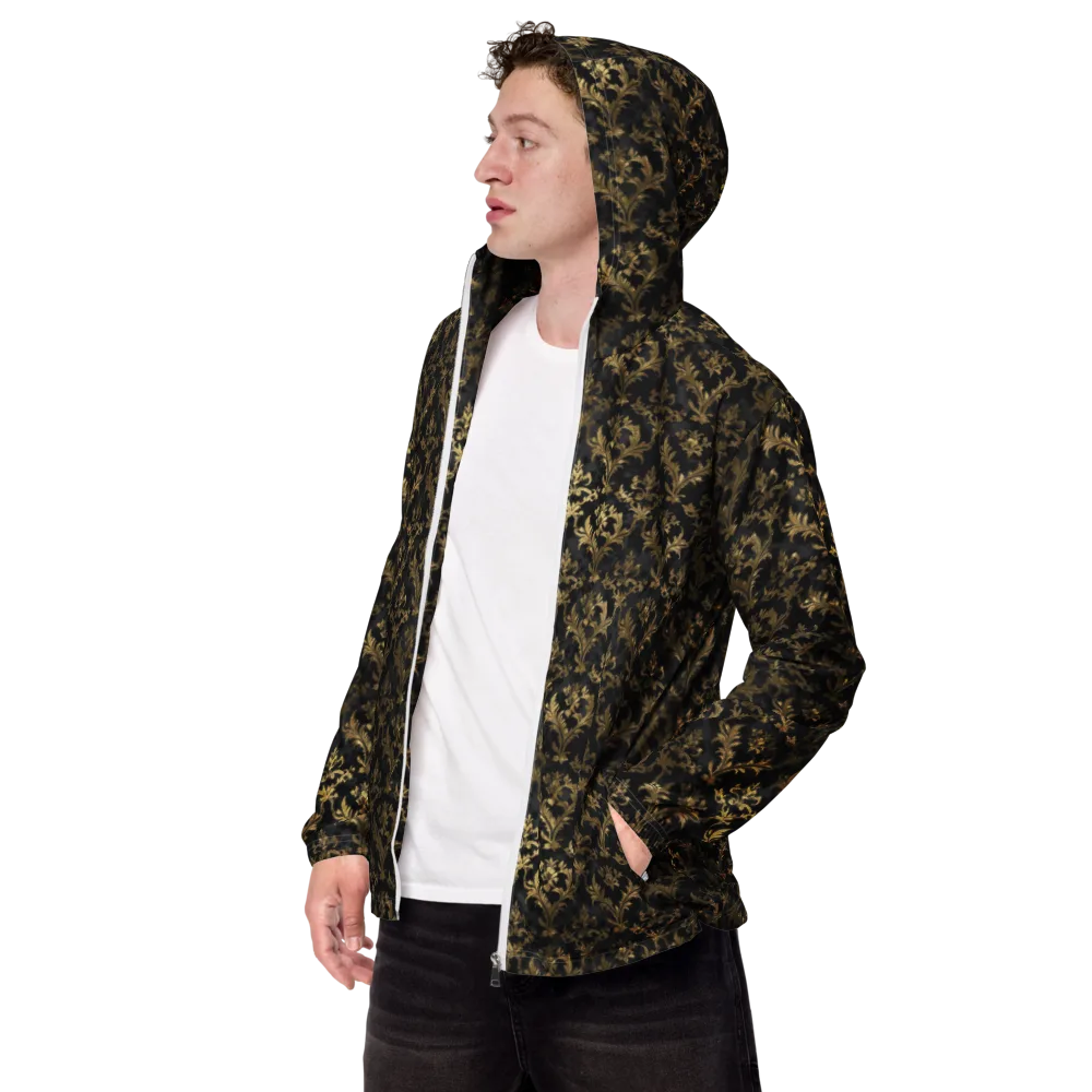 Gilded Damask on Men's Windbreaker — Left Front