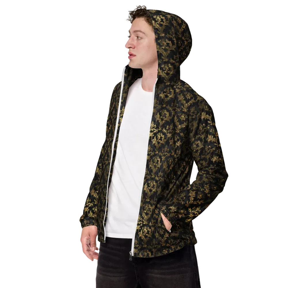 Gilded Damask on Men's Windbreaker — Left Front
