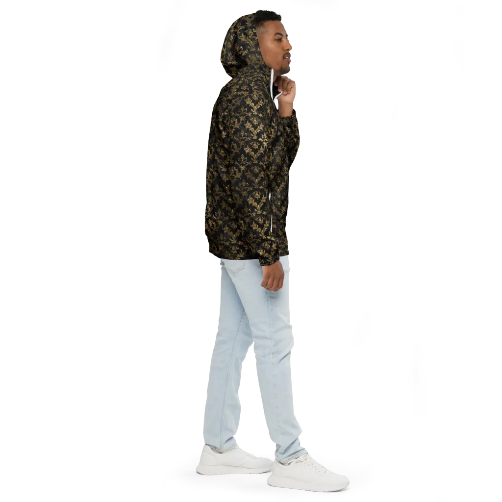 Gilded Damask on Men's Windbreaker — Right
