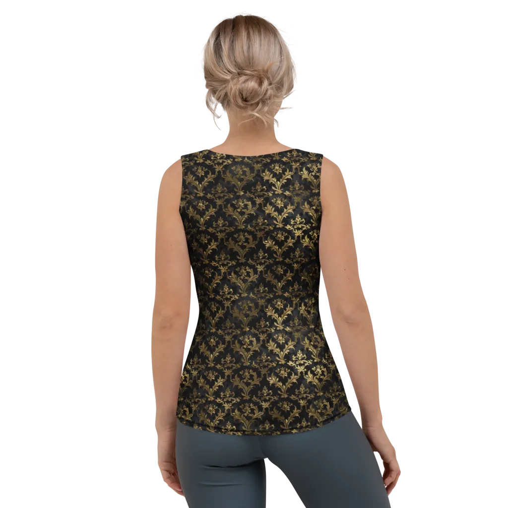 Gilded Damask on Women's Tank Top — Back
