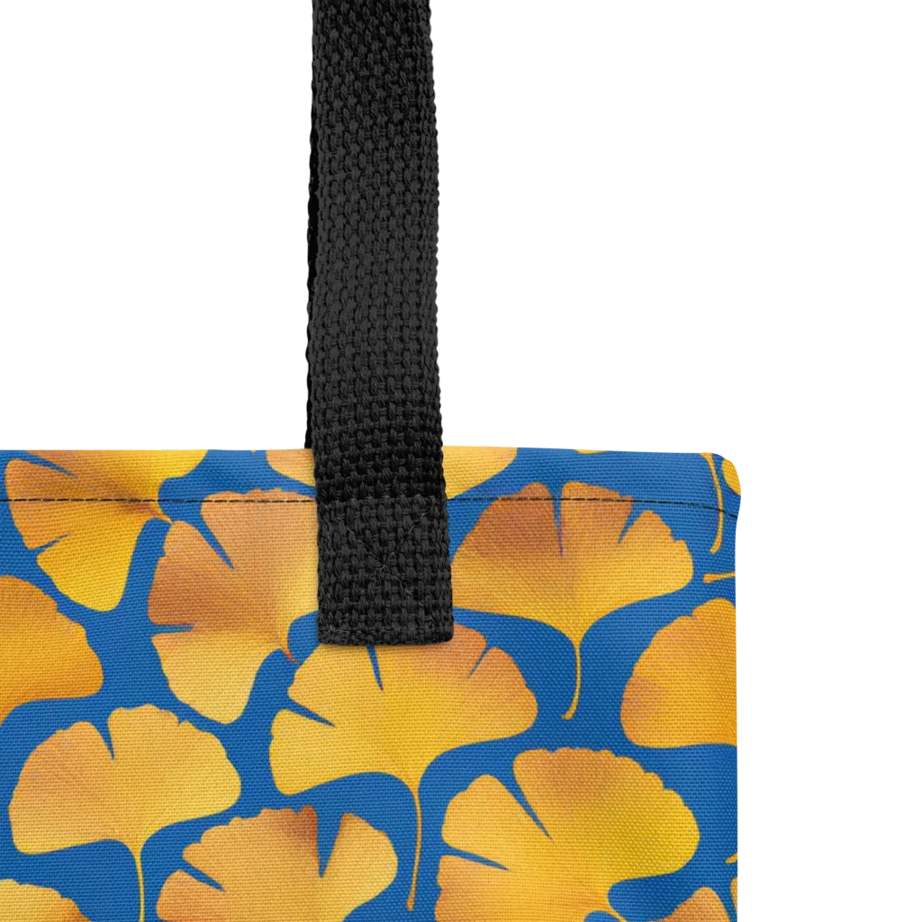 Blue Ginkgo on Tote Bag — Product details