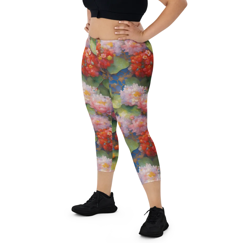 Lotus Royale on Capri Leggings — Print file