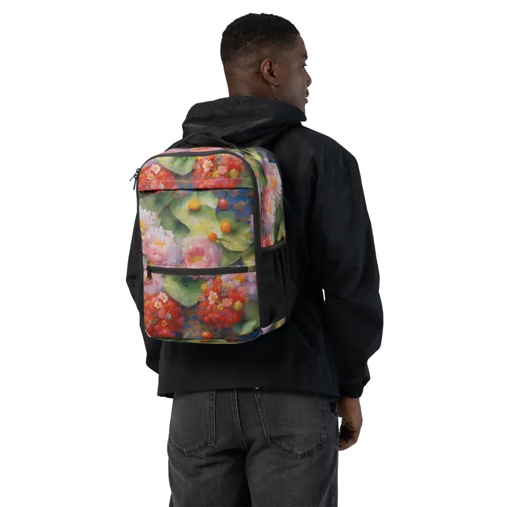 Lotus Royale on Utility Backpack — Back