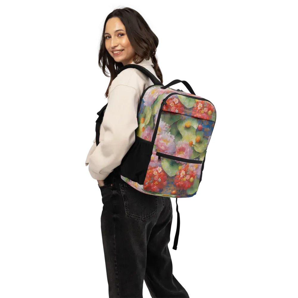 Lotus Royale on Utility Backpack — Bottom print