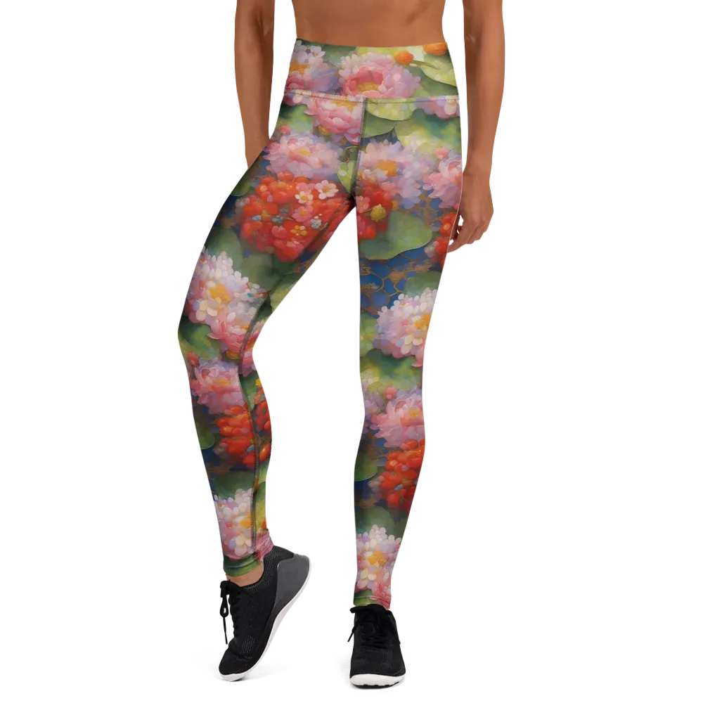 Lotus Royale on Yoga Leggings — Front