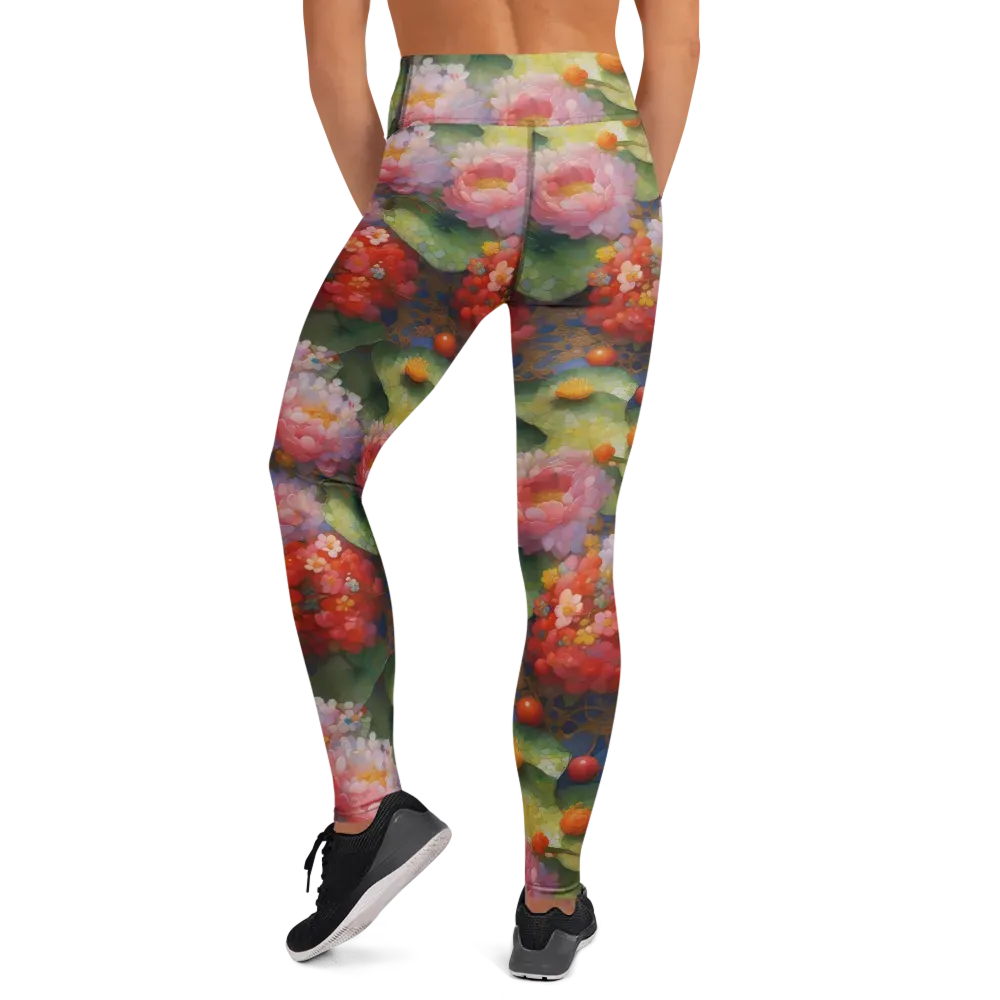 Lotus Royale on Yoga Leggings — Back