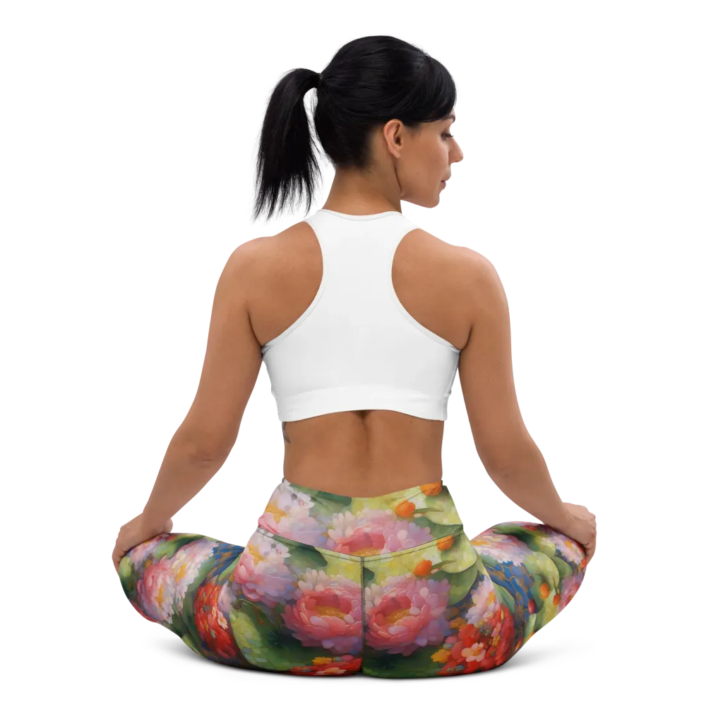 Lotus Royale on Yoga Leggings — Back waist