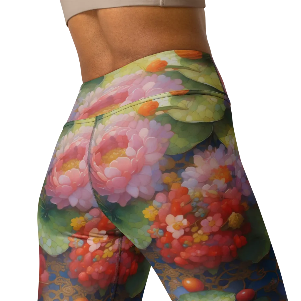 Lotus Royale on Yoga Leggings — Back 2