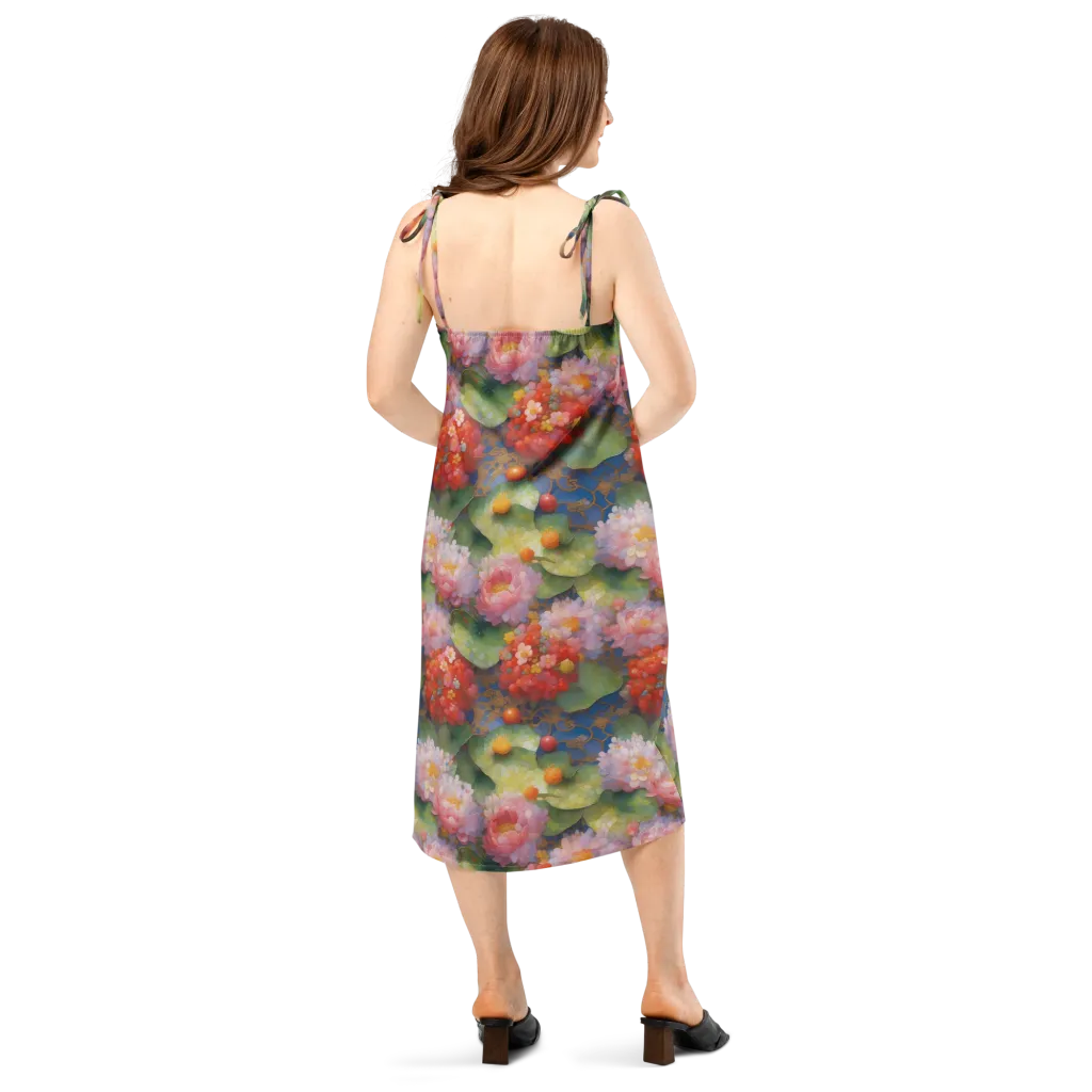 Lotus Royale on Slip Dress — Back
