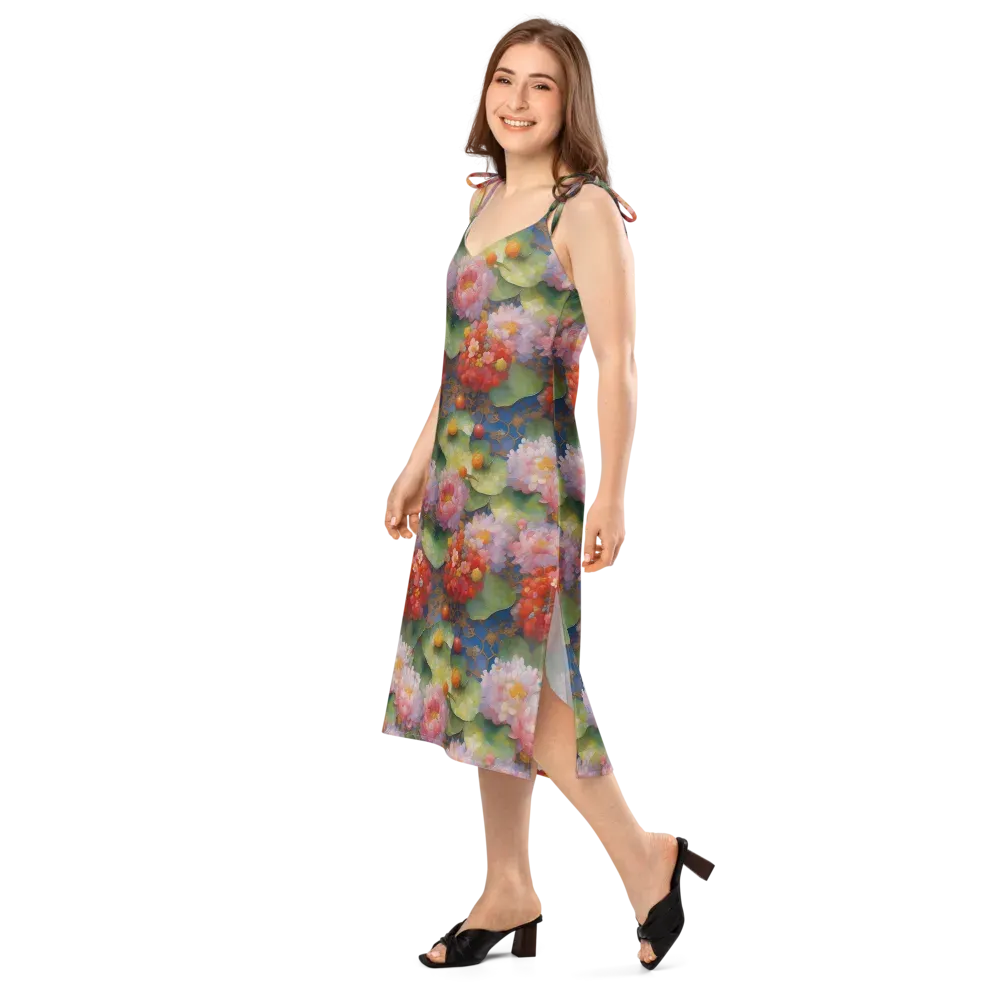 Lotus Royale on Slip Dress — Left Front