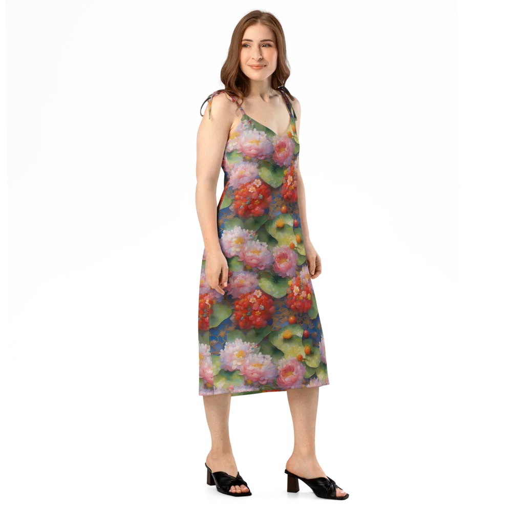 Lotus Royale on Slip Dress — Right Front